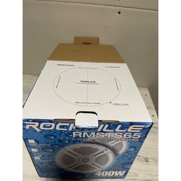 Rockville RMSTS65 6.5” 2-way black Marine speakers - Picture 3 of 5